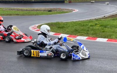 Test-Training im Regen auf der frisch renovierten Kartbahn in Wohlen